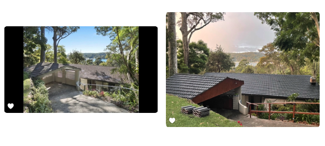 Carport eave restoration — overgrown shrubs cleared and eave line rebuilt