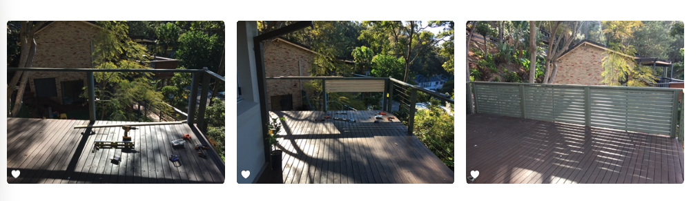 HomeWorx timber privacy screen installations on open decks